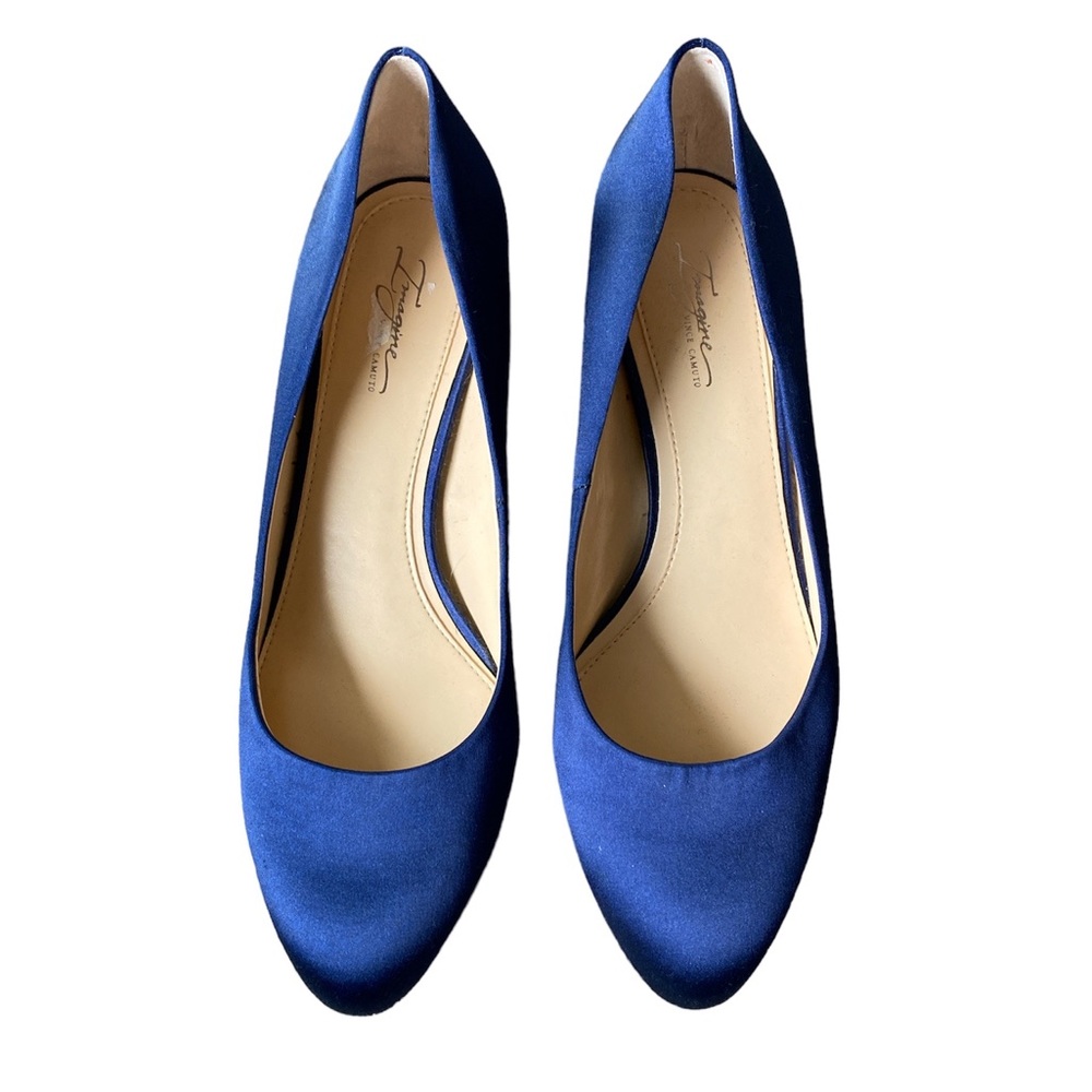 NEW! Imagine Vince Camuto Women's Im-Helsh Dress Pump Navy Silver Size 10